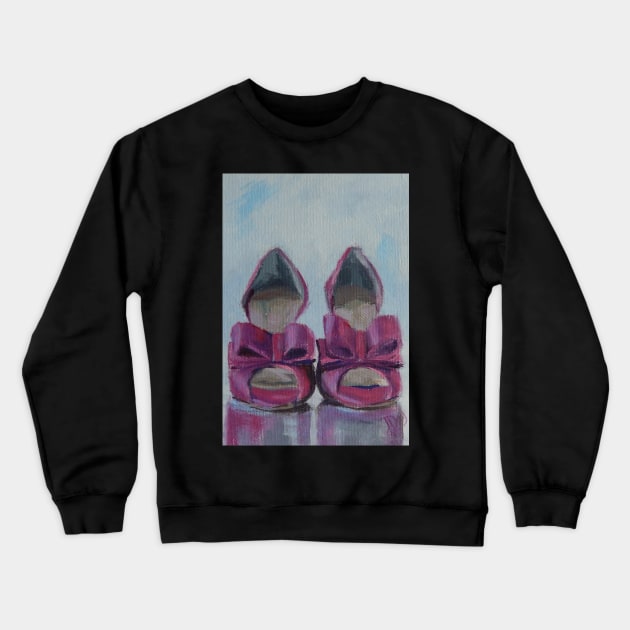 Pink in Waiting Crewneck Sweatshirt by Jaana Day